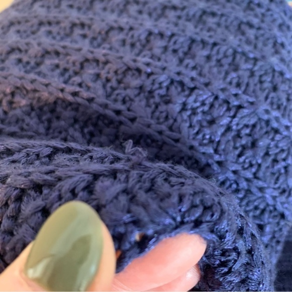 Calvin Klein Jeans Bluish Purple Knit Pullover Sweater Crewneck Loose Knit Small - Picture 10 of 10